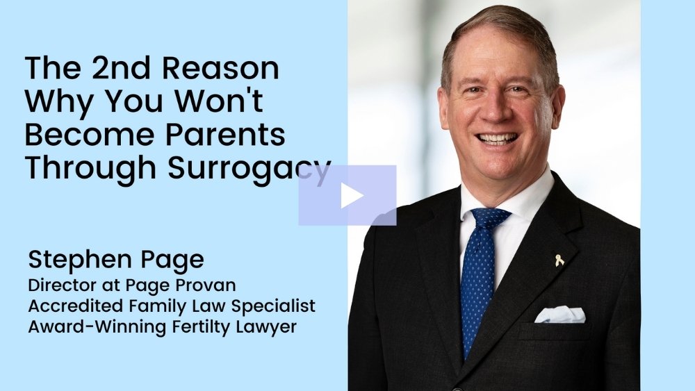 The Second Reason Why You Won't Become Parents through Surrogacy