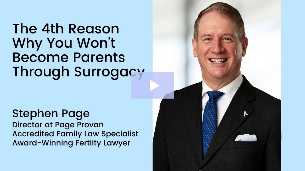 The Fourth Reason Why You Won’t Become Parents through Surrogacy