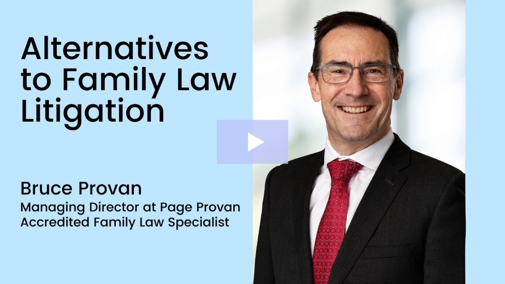 Alternatives to Family Law Litigation
