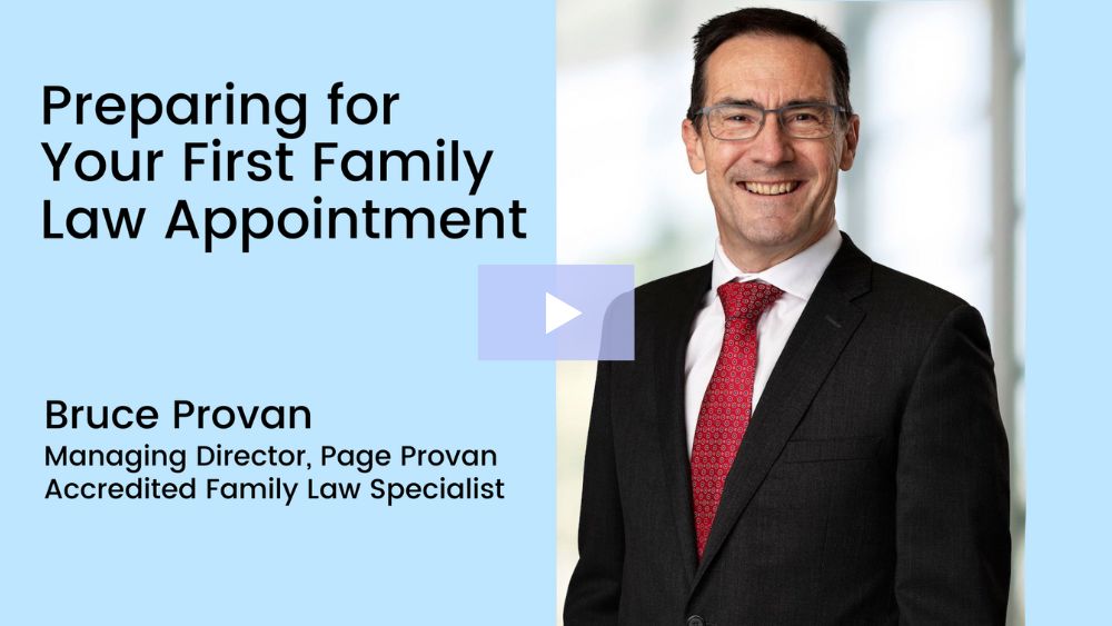 Preparing for Your First Family Law Appointment