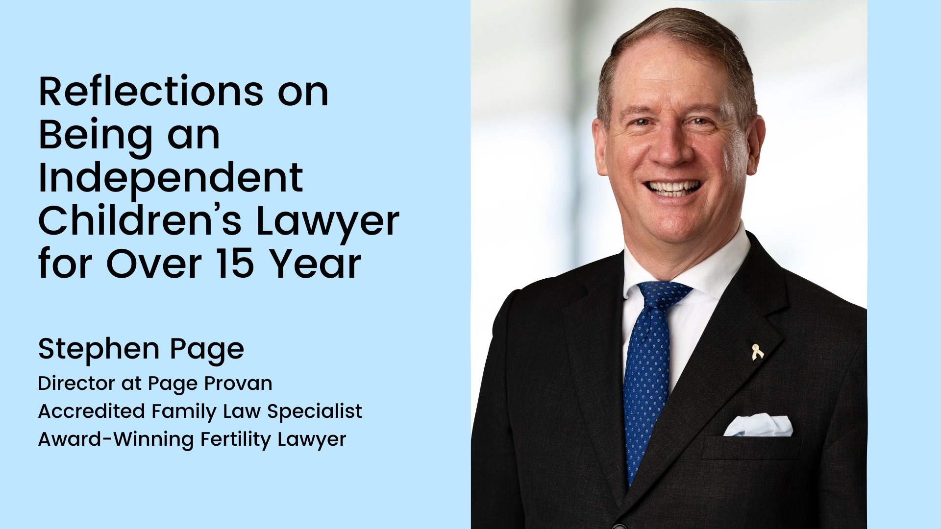 Reflections on Being an Independent Children's Lawyer for Over 15 Years ...