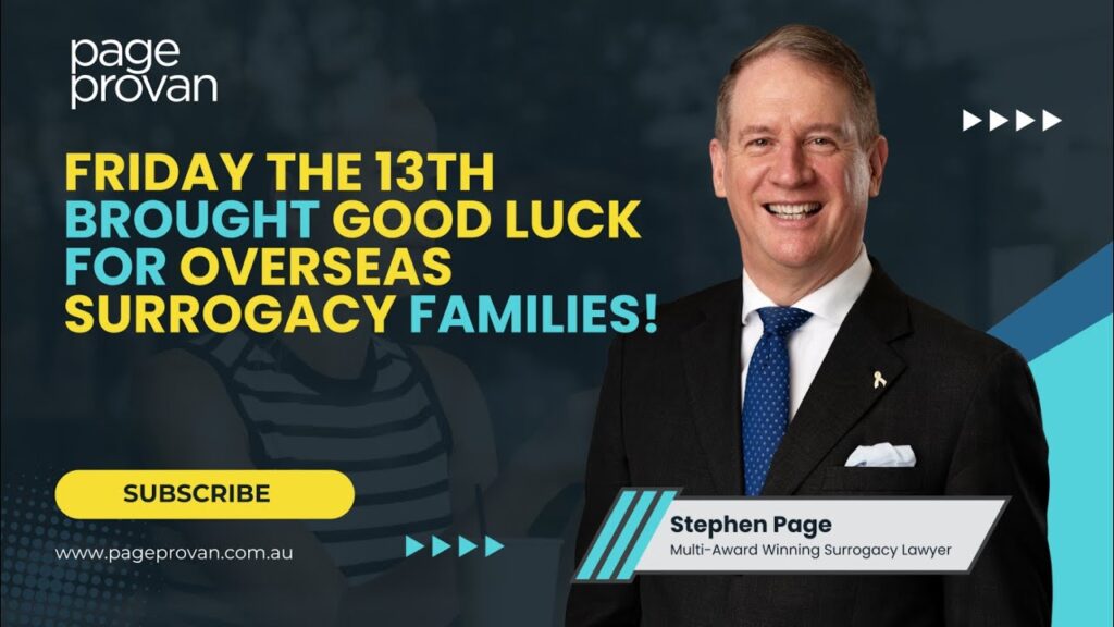 GAME CHANGER: Friday the 13th brought GOOD luck for overseas surrogacy families!
