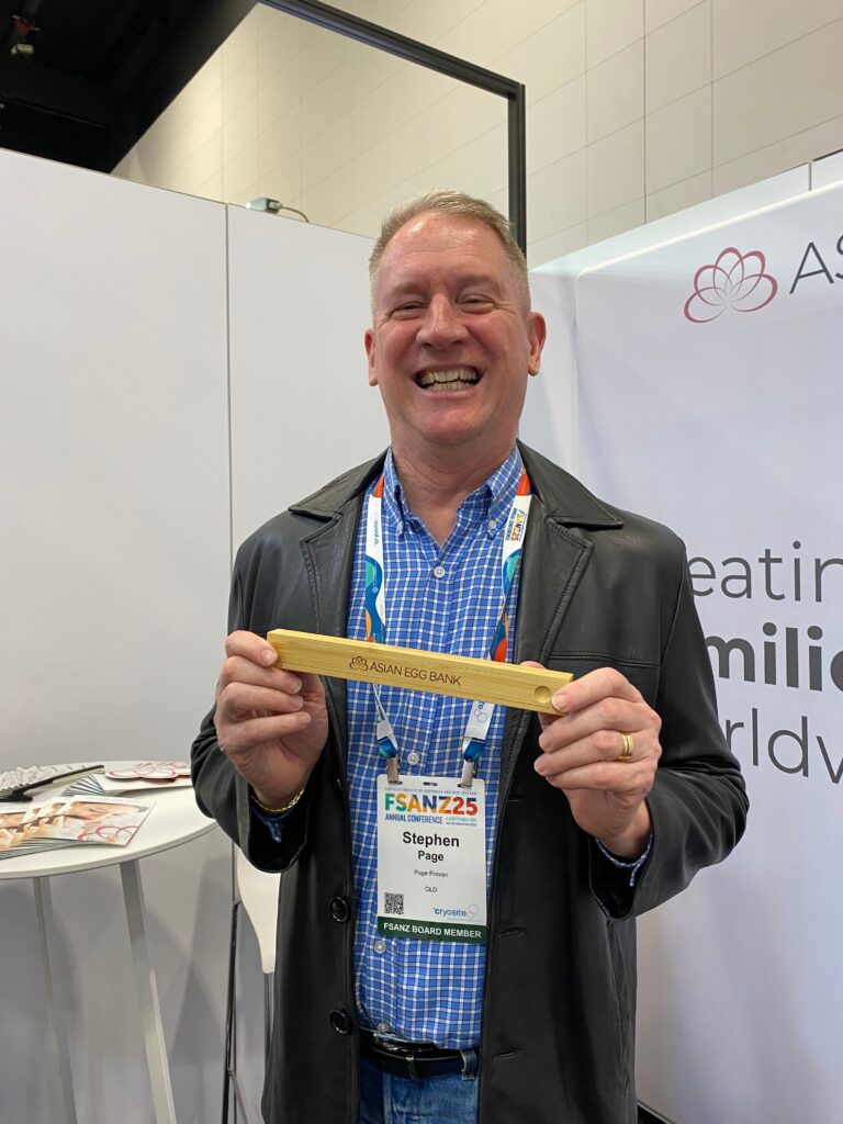 Stephen Page holding a chopstick