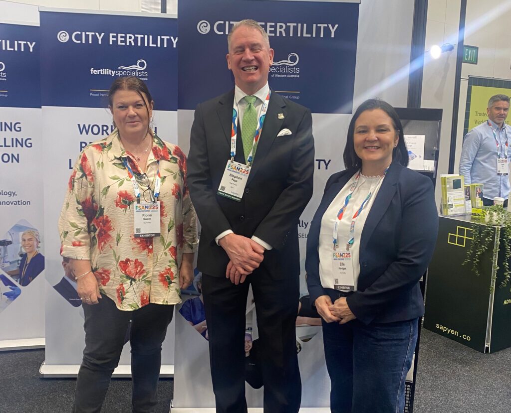 Stephen Page with the crew from City Fertility at FSANZ conference 2025