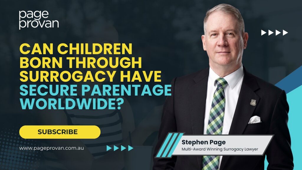 International Surrogacy Parentage: Why Children Need a Global Convention