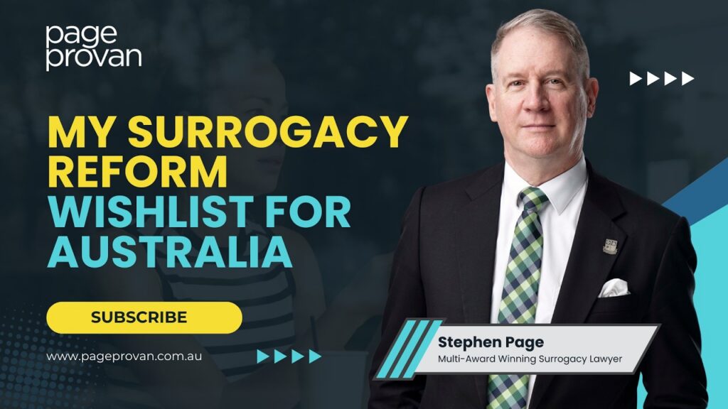 Australia's Surrogacy Law Reform: A Lawyer's Wish List for National Consistency