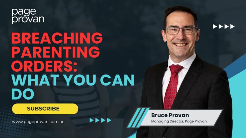 Breaching Parenting Orders: What Are Your Options?