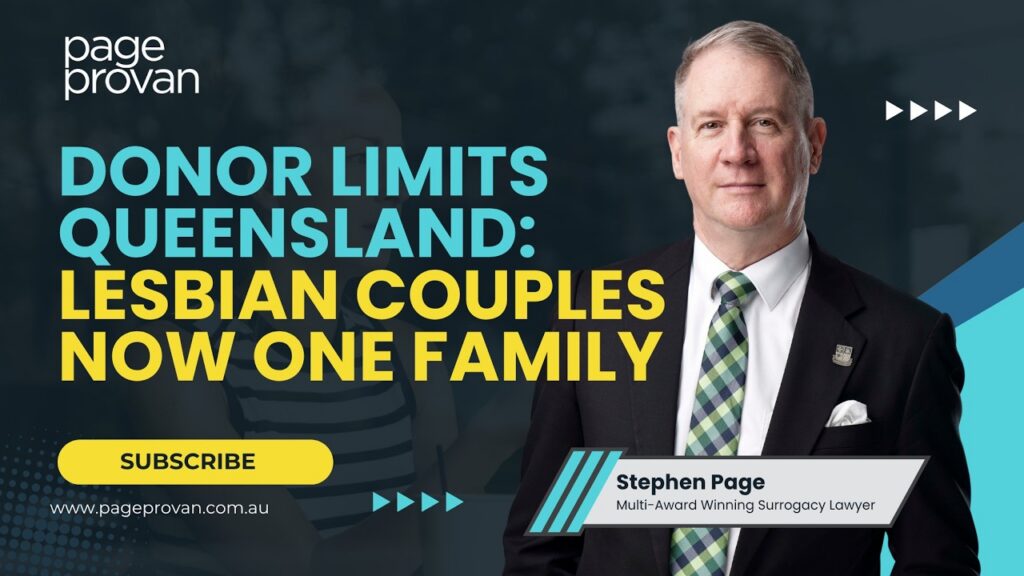 Queensland Donor Limits - Lesbian Couples Now One Family